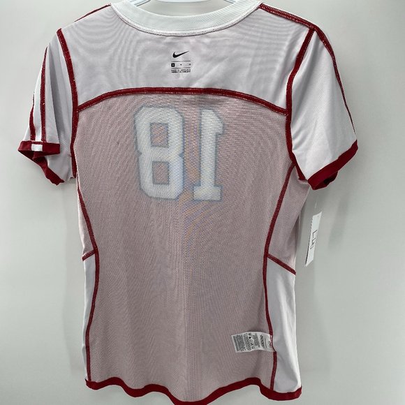 Nike STANFORD Red w/ White Print T-Shirt Men's Size Med Regular Fit #18 - Picture 6 of 9